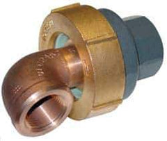 Barco - 2-1/2" Pipe, 2-1/2" Flange Thickness, Straight Casing, 90° Ball Swivel Joint - Bronze Ball & Nut with Iron Body, 340 psi Water, 240 psi Steam, Size Code 08, NPT Ends - Exact Tool & Supply