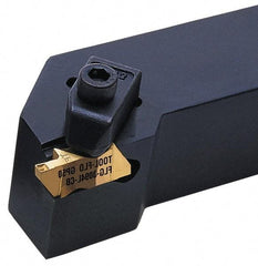 Tool-Flo - External Thread, Left Hand Cut, 1-1/4" Shank Width x 1-1/4" Shank Height Indexable Threading Toolholder - 6" OAL, FL 4L Insert Compatibility, FLS Toolholder, Series FLSL - Exact Tool & Supply