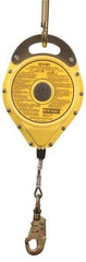 Gemtor - 100' Long, Stainless Steel Cable Self-Retracting Lifeline - 0.187" Diam, Swivel Locking Snap Hook Connector - Exact Tool & Supply