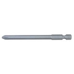 Phillips Power Bit. #0 × 90mm. Chrome-vanadium-molybdenum S2 modified tool steel. - Exact Tool & Supply