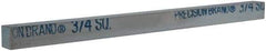Made in USA - 12" Long x 3/4" High x 3/4" Wide, Zinc-Plated Key Stock - Low Carbon Steel - Exact Tool & Supply
