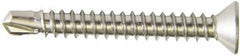 Value Collection - #14, Flat Head, Phillips Drive, 2-1/2" OAL, #3 Point, Self Drilling Screw - Grade 410 Stainless Steel - Exact Tool & Supply