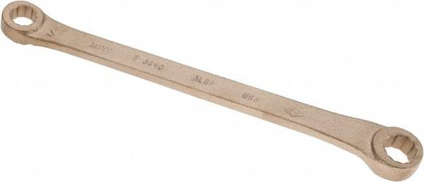 Ampco - 1/2" x 19/32" 12 Point Offset Box Wrench - Double End, 9-1/2" OAL, Aluminum Bronze - Exact Tool & Supply