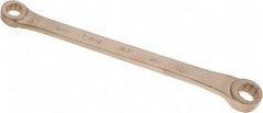 Ampco - 1/2" x 19/32" 12 Point Offset Box Wrench - Double End, 9-1/2" OAL, Aluminum Bronze - Exact Tool & Supply