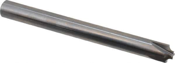 Hertel - 1/16" Radius, 1/4" Mill Diam, 4 Flute Solid Carbide Corner Rounding End Mill - Single End, Uncoated, 1/8" Tip Diam, 2-1/2" OAL, 1/4" Shank Diam - Exact Tool & Supply