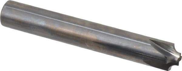 Hertel - 3/32" Radius, 3/8" Mill Diam, 4 Flute Solid Carbide Corner Rounding End Mill - Single End, Uncoated, 3/16" Tip Diam, 2-1/2" OAL, 3/8" Shank Diam - Exact Tool & Supply
