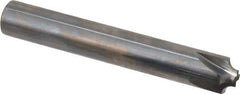 Hertel - 3/32" Radius, 3/8" Mill Diam, 4 Flute Solid Carbide Corner Rounding End Mill - Single End, Uncoated, 3/16" Tip Diam, 2-1/2" OAL, 3/8" Shank Diam - Exact Tool & Supply