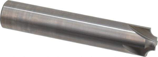 Hertel - 3/16" Radius, 3/4" Mill Diam, 4 Flute Solid Carbide Corner Rounding End Mill - Single End, Uncoated, 3/8" Tip Diam, 4" OAL, 3/4" Shank Diam - Exact Tool & Supply