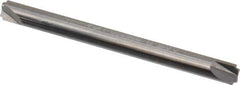 Hertel - 0.015" Radius, 1/8" Mill Diam, 2 Flute Solid Carbide Corner Rounding End Mill - Double End, Uncoated, 1-1/2" OAL, 1/8" Shank Diam - Exact Tool & Supply