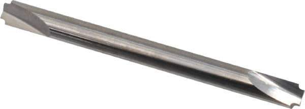 Hertel - 0.02" Radius, 1/8" Mill Diam, 2 Flute Solid Carbide Corner Rounding End Mill - Double End, Uncoated, 1-1/2" OAL, 1/8" Shank Diam - Exact Tool & Supply