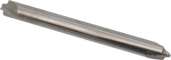 Hertel - 0.05" Radius, 3/16" Mill Diam, 2 Flute Solid Carbide Corner Rounding End Mill - Double End, Uncoated, 2" OAL, 3/16" Shank Diam - Exact Tool & Supply