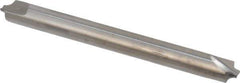 Hertel - 0.055" Radius, 3/16" Mill Diam, 2 Flute Solid Carbide Corner Rounding End Mill - Double End, Uncoated, 2" OAL, 3/16" Shank Diam - Exact Tool & Supply