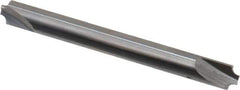 Hertel - 0.072" Radius, 1/4" Mill Diam, 2 Flute Solid Carbide Corner Rounding End Mill - Double End, Uncoated, 2-1/2" OAL, 1/4" Shank Diam - Exact Tool & Supply