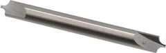 Hertel - 0.1" Radius, 1/4" Mill Diam, 2 Flute Solid Carbide Corner Rounding End Mill - Double End, Uncoated, 2-1/2" OAL, 1/4" Shank Diam - Exact Tool & Supply
