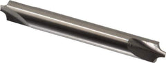Hertel - 0.109" Radius, 5/16" Mill Diam, 2 Flute Solid Carbide Corner Rounding End Mill - Double End, Uncoated, 2-1/2" OAL, 5/16" Shank Diam - Exact Tool & Supply