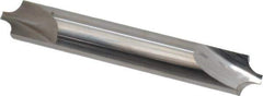 Hertel - 0.14" Radius, 3/8" Mill Diam, 2 Flute Solid Carbide Corner Rounding End Mill - Double End, Uncoated, 2-1/2" OAL, 3/8" Shank Diam - Exact Tool & Supply