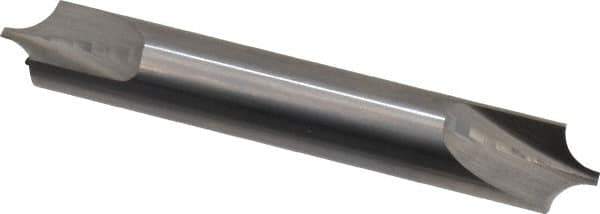Hertel - 0.156" Radius, 3/8" Mill Diam, 2 Flute Solid Carbide Corner Rounding End Mill - Double End, Uncoated, 2-1/2" OAL, 3/8" Shank Diam - Exact Tool & Supply