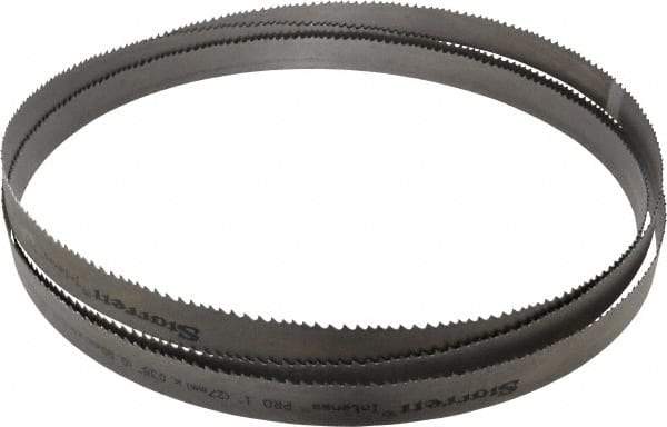 Starrett - 4 to 6 TPI, 11' 6" Long x 1" Wide x 0.035" Thick, Welded Band Saw Blade - Bi-Metal, Toothed Edge, Modified Tooth Set, Contour Cutting - Exact Tool & Supply