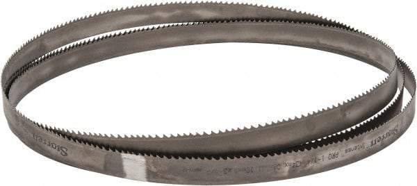 Starrett - 3 to 4 TPI, 15' 8" Long x 1-1/4" Wide x 0.042" Thick, Welded Band Saw Blade - Bi-Metal, Toothed Edge, Modified Tooth Set, Contour Cutting - Exact Tool & Supply