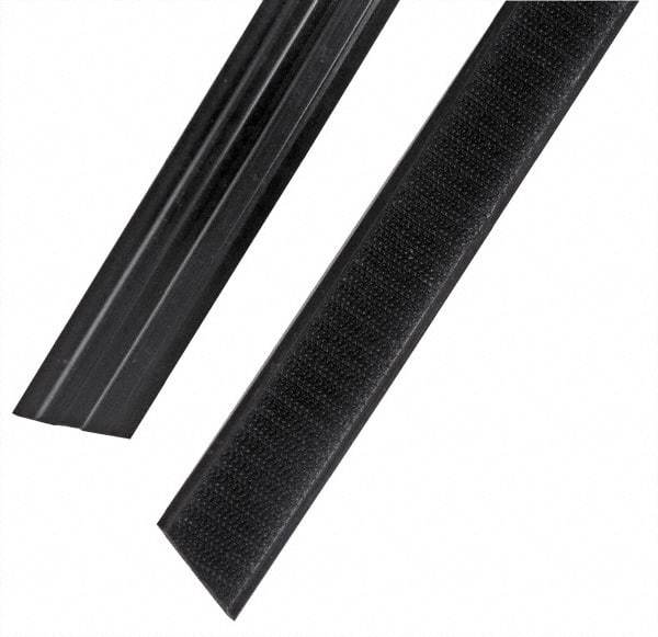 Rubbermaid - 35" Long x 1.1" Wide Microfiber Hook & Loop Replacement Set - Black, Hook & Loop - Exact Tool & Supply