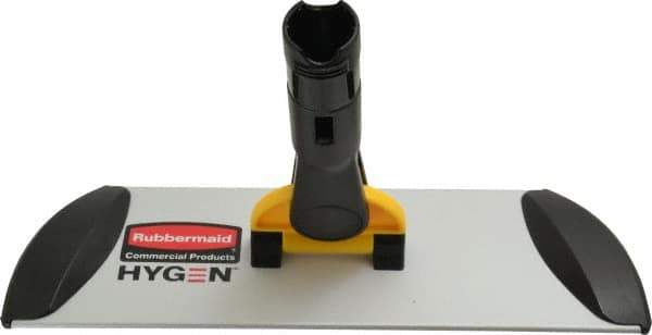 Rubbermaid - 11.1" Long x 3-1/2" Wide Aluminum Dust Mop Frame - Yellow, Quick Connect - Exact Tool & Supply