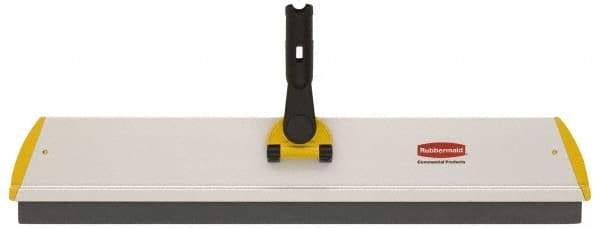 Rubbermaid - 24.1" Long x 4-1/2" Wide Aluminum Squeegee Frame - Yellow, Quick Connect - Exact Tool & Supply