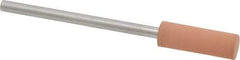 Value Collection - 5mm Max Diam x 15mm Long, Cylinder, Rubberized Point - Very Fine Grade, Ceramic, Mounted - Exact Tool & Supply