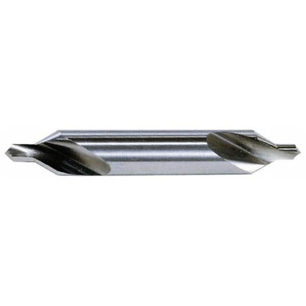 Hertel - #8 Plain Cut 60° Incl Angle Solid Carbide Combo Drill & Countersink - Exact Tool & Supply
