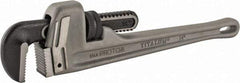 Proto - 14" Aluminum Straight Pipe Wrench - 2" Pipe Capacity - Exact Tool & Supply