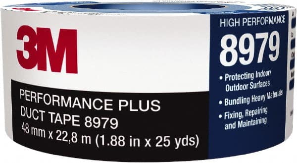 3M - 60 Yd x 24mm x 12.1 mil Blue Duct Tape - Exact Tool & Supply
