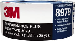 3M - 60 Yd x 24mm x 12.1 mil Blue Duct Tape - Exact Tool & Supply