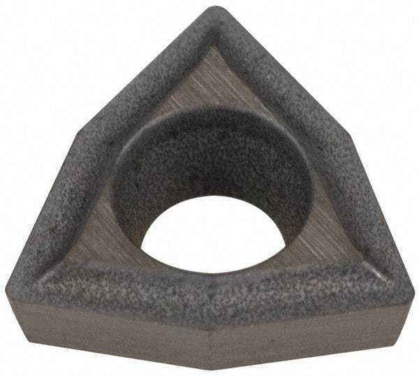 Hertel - WPGT 15105 HF1 HT540B Grade Carbide Boring Insert - Uncoated, Trigon, 80° Incl Angle, 3/16" Inscr Circle, 1/16" Thick, 0.008" Cnr Rad - Exact Tool & Supply