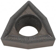 Hertel - WPGT 15105 HF1 HT540B Grade Carbide Boring Insert - Uncoated, Trigon, 80° Incl Angle, 3/16" Inscr Circle, 1/16" Thick, 0.008" Cnr Rad - Exact Tool & Supply