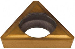 Hertel - TDHH1.280.751 Grade HP520B Carbide Boring Insert - TiN Finish, 60° Triangle, 15° Relief Angle, 5/32" Inscr Circle, 3/64" Thick, 1/64" Corner Radius - Exact Tool & Supply