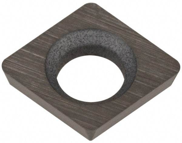 Hertel - CDHB 12061 HT310B Grade Carbide Boring Insert - Uncoated, Diamond, 80° Incl Angle, 5/32" Inscr Circle, .04" Thick, 1/64" Cnr Rad - Exact Tool & Supply