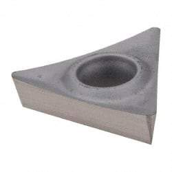 Hertel - TPGT21.51 HF2 Grade HT540B Carbide Boring Insert - Uncoated, 60° Triangle, 11° Relief Angle, 1/4" Inscr Circle, 3/32" Thick, 1/64" Corner Radius - Exact Tool & Supply
