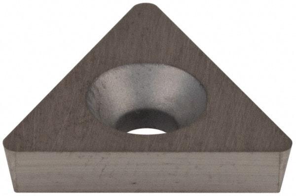 Hertel - TD6P2 Grade HT540B Carbide Boring Insert - Uncoated, 60° Triangle, 11° Relief Angle, 3/8" Inscr Circle, 1/8" Thick, 1/32" Corner Radius - Exact Tool & Supply