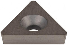 Hertel - TD6P2 Grade HT540B Carbide Boring Insert - Uncoated, 60° Triangle, 11° Relief Angle, 3/8" Inscr Circle, 1/8" Thick, 1/32" Corner Radius - Exact Tool & Supply