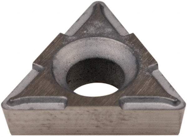 Hertel - TPCH221 Grade HT540B Carbide Boring Insert - Uncoated, 60° Triangle, 11° Relief Angle, 1/4" Inscr Circle, 3/32" Thick, 1/64" Corner Radius - Exact Tool & Supply