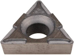 Hertel - TPCH221 Grade HT540B Carbide Boring Insert - Uncoated, 60° Triangle, 11° Relief Angle, 1/4" Inscr Circle, 3/32" Thick, 1/64" Corner Radius - Exact Tool & Supply