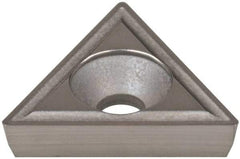 Hertel - TPGH321 HM1 Grade HT410B Carbide Boring Insert - Uncoated, 60° Triangle, 11° Relief Angle, 3/8" Inscr Circle, 1/8" Thick, 0.021" Corner Radius - Exact Tool & Supply