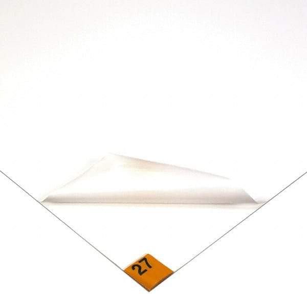 Wearwell - 5' Long x 3' Wide x 1/8" Thick, Dry Environment, Smooth Pattern Clean Room Matting - Tacky Sheets, White, 30 Layers per Mat, Series 095 - Exact Tool & Supply