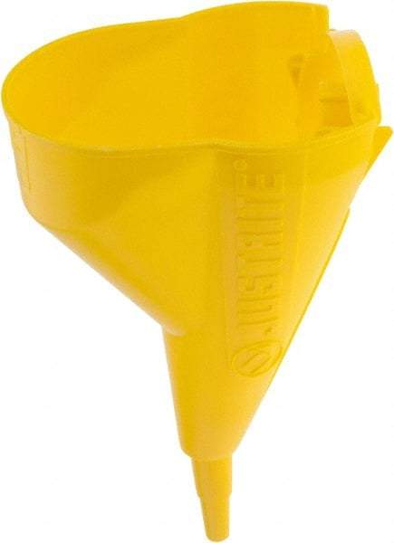 Justrite - 11-1/4 Inch Long, Safety Can Poly Funnel - 1/2 Inch Diameter, Compatible with Type I Safety Cans - Exact Tool & Supply