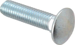 Value Collection - 1/2-13 UNC 2" Length Under Head, Standard Square Neck, Carriage Bolt - Grade 5 Steel, Zinc-Plated Finish - Exact Tool & Supply