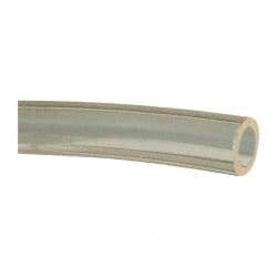 Made in USA - 1/2" ID x 3/4" OD, 1/8" Wall Thickness, Cut to Length (100' Standard Length) Ester Urethane Tube - Natural, 75 Max psi, 85 Shore A Hardness - Exact Tool & Supply