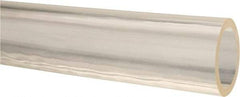 Made in USA - 7/8" ID x 1-1/8" OD, 1/8" Wall Thickness, Cut to Length (50' Standard Length) Ester Urethane Tube - Natural, 45 Max psi, 85 Shore A Hardness - Exact Tool & Supply