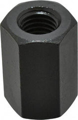Gibraltar - 5/8-11 UNC, 1-5/8" OAL Steel Standard Coupling Nut - Black Oxide Coated, 1-1/16" Width Across Flats - Exact Tool & Supply