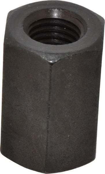 Gibraltar - 3/4-10 UNC, 1-7/8" OAL Steel Standard Coupling Nut - Black Oxide Coated, 1-1/4" Width Across Flats - Exact Tool & Supply