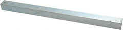 Made in USA - 12" Long x 3/4" High x 3/4" Wide, Zinc-Plated Undersized Key Stock - C1018 Steel - Exact Tool & Supply