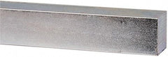 Made in USA - 12" Long x 1" High x 1" Wide, Zinc-Plated Undersized Key Stock - C1018 Steel - Exact Tool & Supply